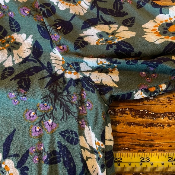 Free People Magic Mystery Tunic Dress Floral Bell Sleeve Boho Peasant sz S - Picture 15 of 16